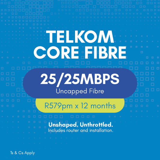 Telkom Endless Fibre 25/25 Mbps | Vasco Connect