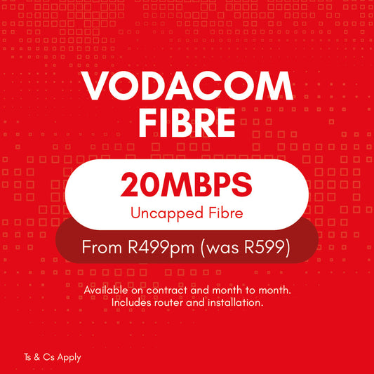 Vodacom Uncapped Fibre 20Mbps | Vasco Connect