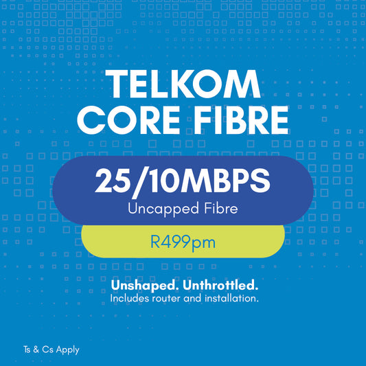 Telkom Core Fibre 25/10 Mbps 2 | Vasco Connect