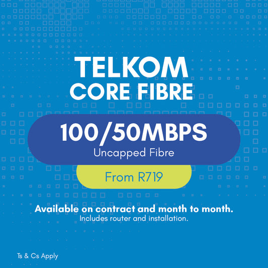Telkom Core Fibre 100/50 Mbps | Vasco Connect