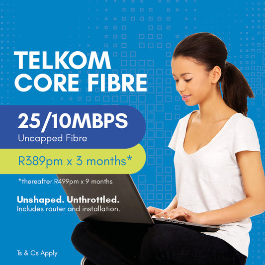 Telkom Core Fibre 25/10 Mbps | Vasco Connect
